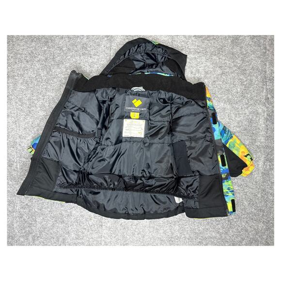 Obermeyer Kids Ski Jacket Snow Camo Print Size 2 - Picture 4 of 9
